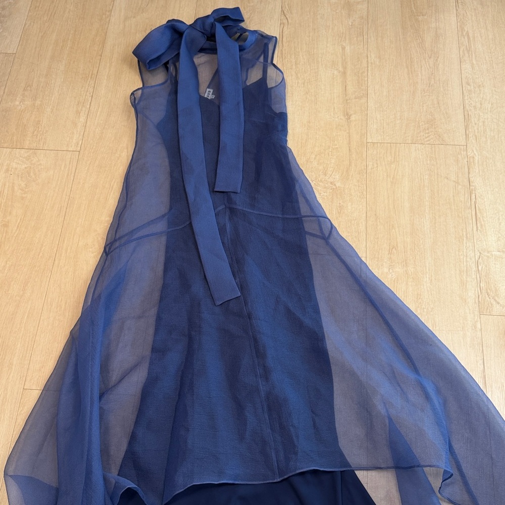 STAUD Auden Sleeveless Chiffon Gown, SIZE SMALL - Picture 4 of 9